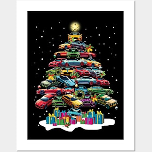 Car Christmas Tree Posters and Art